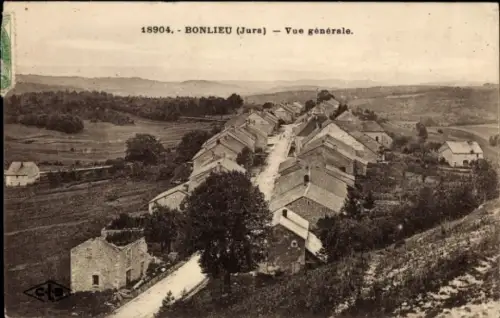 CPA Bonlieu Jura, vue générale