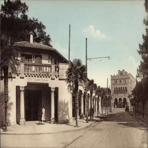 CPA Hendaye Plage Pyrénées-Atlantiques, Les Arceaux, le Casino, Poste