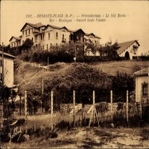CPA Hendaye Pyrénées-Atlantiques, Préventorium Le Nid Marin