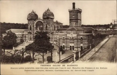 CPA Biarritz Pyrénées Atlantiques, Thermes Salins