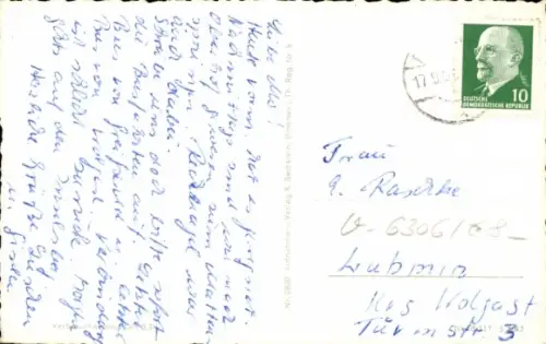 Ak Geraberg in Thüringen, Straßenpartien, Kirche