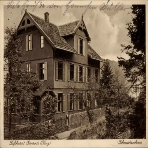 Ak Gernrode Quedlinburg im Harz, Schwesternhaus