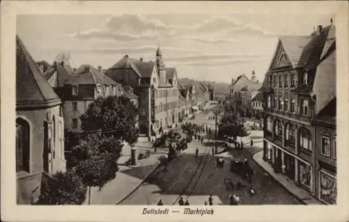 Ak Hettstedt im Südharz, Marktplatz
