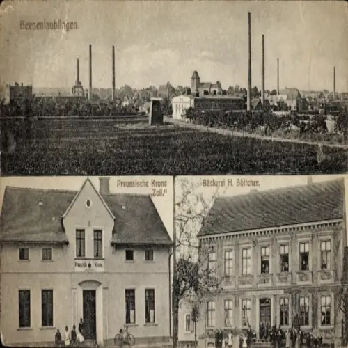 Ak Custrena Kustrena Beesenlaublingen Könnern Salzlandkreis,  Preussische Krone, Bäckerei H. Bött