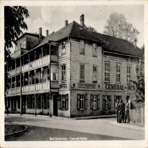 Ak Bad Suderode Quedlinburg im Harz, Central Hotel