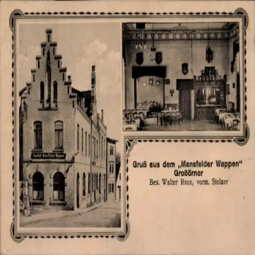 Ak Großörner Mansfeld im Harzvorland, Gasthof Mansfelder Wappen
