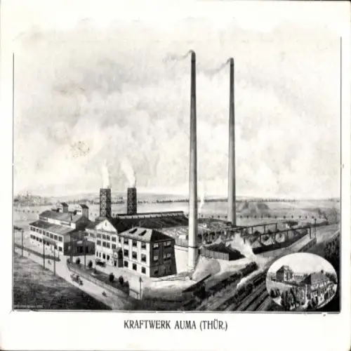 Ak Auma in Thüringen, Kraftwerk