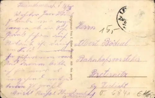 Ak Kleindembach Langenorla in Thüringen, Gasthaus zum Bahnhof, Inh. Hermann Schau