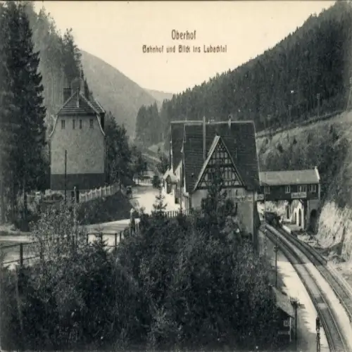 Ak Oberhof im Thüringer Wald, Bahnhof, Lubachtal