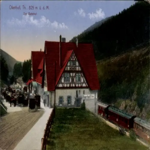 Ak Oberhof im Thüringer Wald, Bahnhof