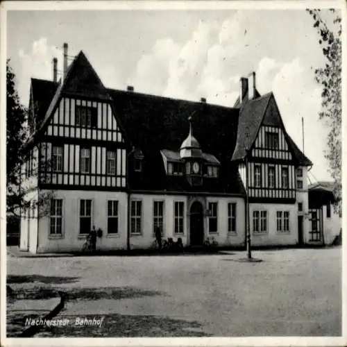 Ak Nachterstedt Seeland Sachsen Anhalt, Bahnhof