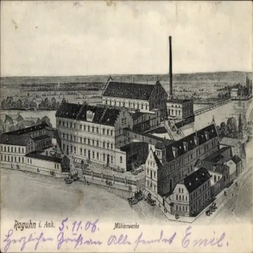 Ak Raguhn in Anhalt, Mühlenwerke