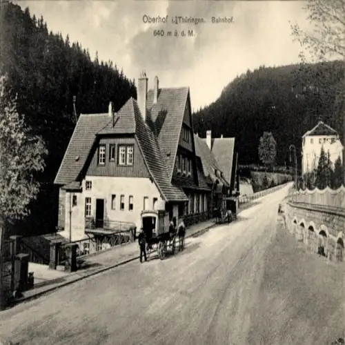 Ak Oberhof im Thüringer Wald, Bahnhof