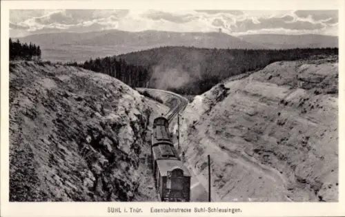 Ak Suhl in Thüringen, Eisenbahnstrecke Suhl-Schleusingen