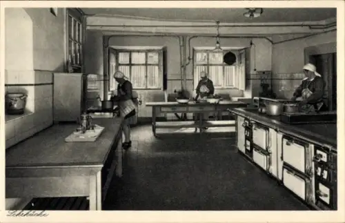 Ak Neudietendorf in Thüringen, Frauenschule, Küche, Erdmuth-Dorotheenschule der Brüdergemeine