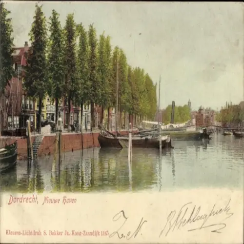 Ak Dordrecht Südholland Niederlande,  Nieuwe Haven