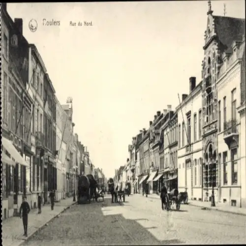 Ak Roeselare Roeselaere Rousselare Roulers Westflandern, Noordstraat