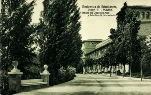 Ak Madrid, España, Residencia de Estudiantes, Pinar, 21