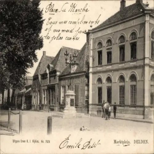 Ak Delden Gelderland, Marktplein