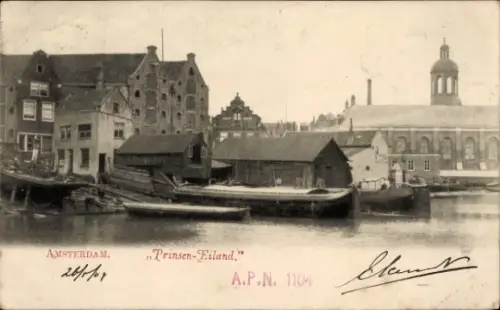 Ak Amsterdam Noord-Holland Nederland, Prinsen-Eiland