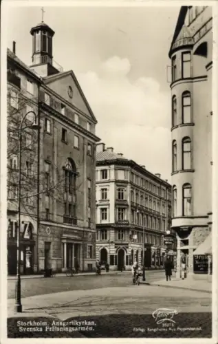 Ak Stockholm Schweden, Ansgariikyrkan, Svenska Frälsningsarmén