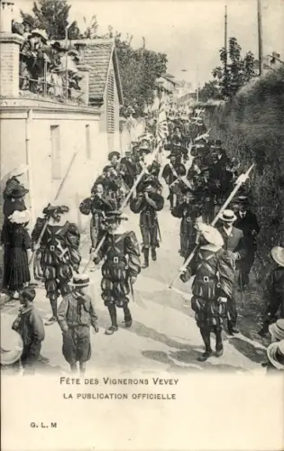 CPA Vevey Canton de Vaud, Fete des Vignerons