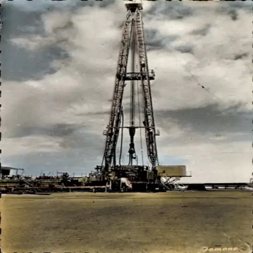 CPA Ouargla Algérie, Sonde de forage Super 7-11 de la CFP