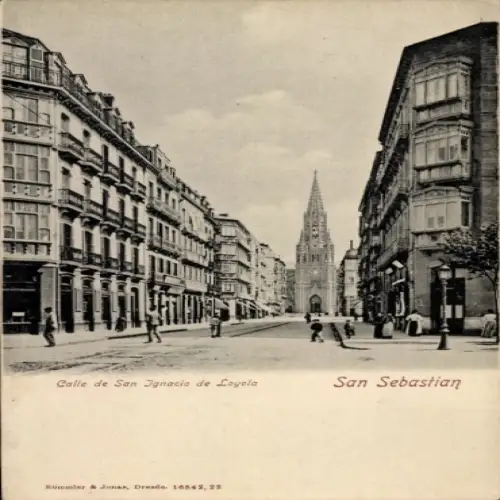 Ak Donostia San Sebastián Baskenland, Calle de San Ignacio de Loyola
