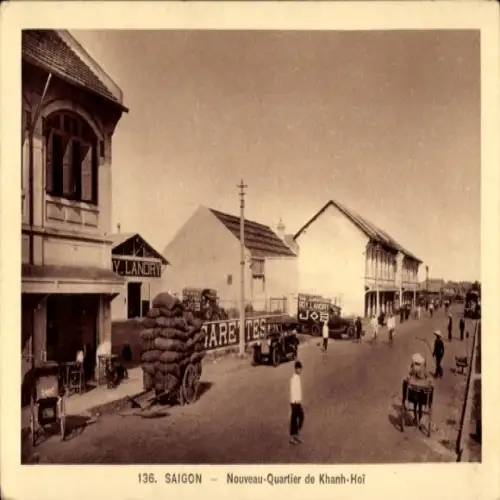 CPA Saïgon Cochinchine Vietnam, Nouveau-Quartier de Khanh-Hoi