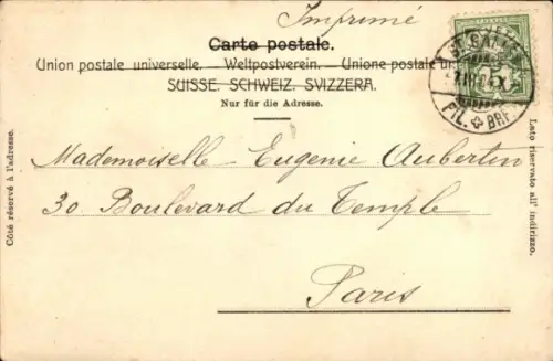 Ak Sankt Gallen Stadt Schweiz, Handelsbank St. Gallen