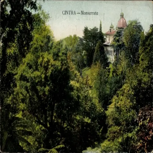 Ak Sintra Cintra Portugal, CINTRA Monserrate, Landschaft,  Architektur, Natur