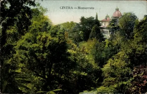 Ak Sintra Cintra Portugal, CINTRA Monserrate, Landschaft,  Architektur, Natur