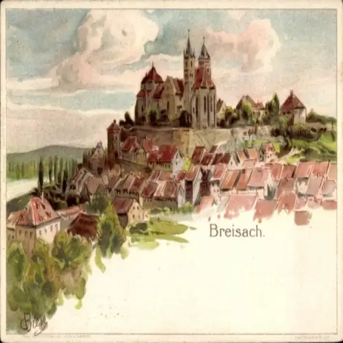 Künstler Litho Biese, C., Breisach am Oberrhein, Gesamtansicht