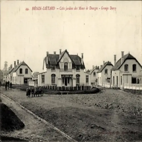 CPA Hénin Liétard Hénin Beaumont Pas de Calais, Cités jardins des Mines de Dourges, Groupe Darcy