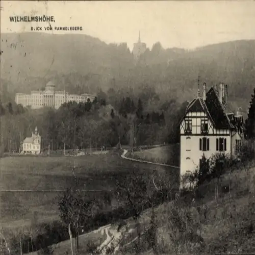 Ak Bad Wilhelmshöhe Kassel in Hessen, Blick vom Rammelsberg