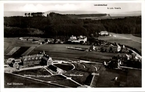 Ak Bad Dürrheim im Schwarzwald, Landschaftsaufnahme,  Eisenbahner-Erholungsheim, Kindersabad, Pr.