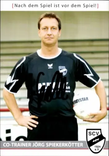 Autogrammkarte Co Trainer Jörg Spiekerkötter, SC Verl, Autogramm