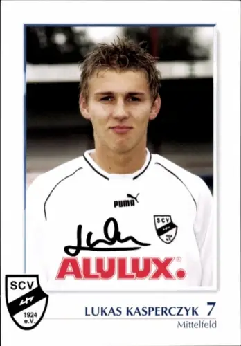 Autogrammkarte Fußballer Lukas Kasperczyk, SC Verl, Autogramm