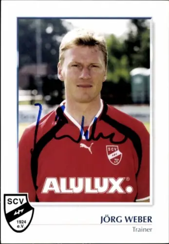 Autogrammkarte Trainer Jörg Weber, SC Verl, Autogramm