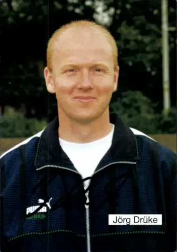 Autogrammkarte Co Trainer Jörg Drüke, FC Gütersloh, Autogramm