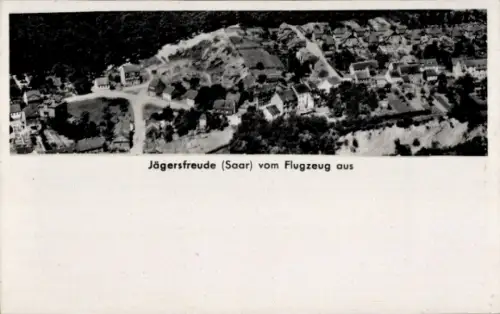 Ak Jägersfreude Dudweiler Saarbrücken im Saarland, Fliegeraufnahme