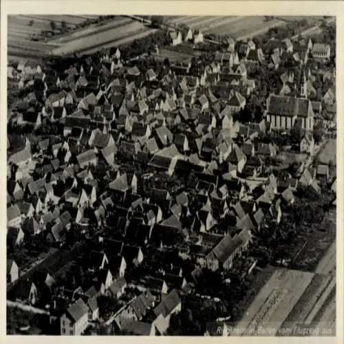 Ak Ringsheim BW, Fliegeraufnahme