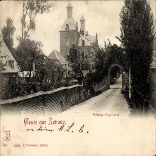Ak Kettwig Essen im Ruhrgebiet, Schloss Hugenpoet