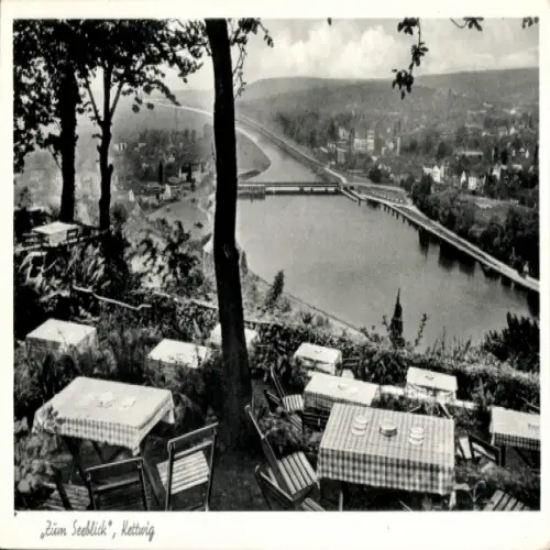 Ak Kettwig Essen im Ruhrgebiet, Ruhrhöhen Terrassen Zum Seeblick, Bes. Erich Birnschein