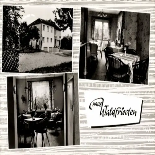 Ak Isenbügel Heiligenhaus im Ruhrgebiet, Hotel Restaurant Haus Waldfrieden, In der Rose 16