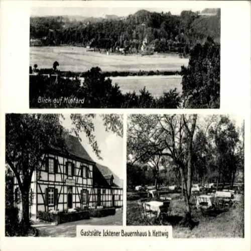 Ak Ickten Mülheim an der Ruhr, Kettwig Essen, Mintard, Gasthof Icktener Bauernhaus