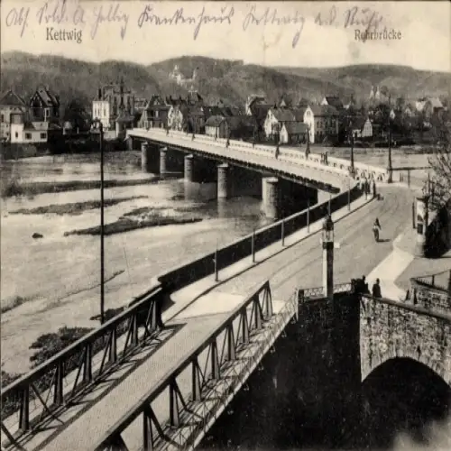 Ak Kettwig Essen im Ruhrgebiet, Ruhrbrücke