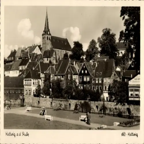 Ak Kettwig Essen im Ruhrgebiet, Altstadt, Kirche