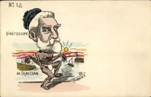 Künstler Ak Norwin, Karikatur, französischer Politiker