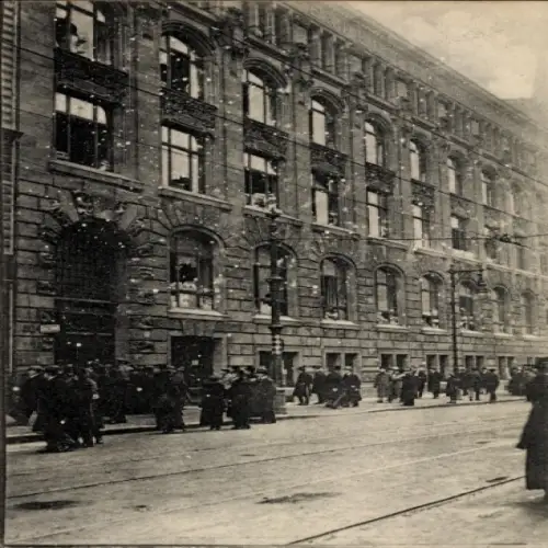 Ak Berlin, Revolutionstage, Kampfspuren am Berliner Tageblatt, Jerusalemstraße